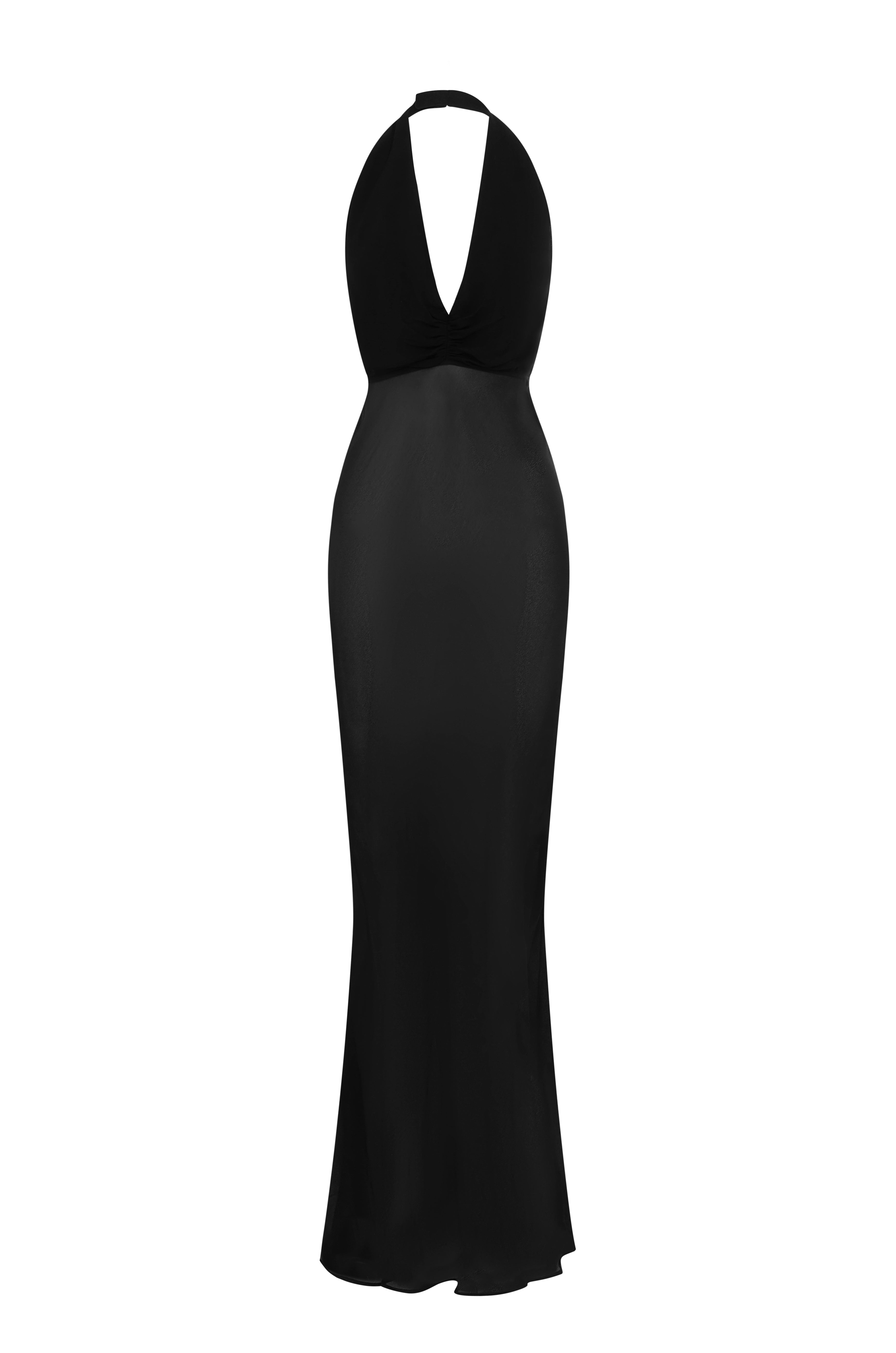 La Noche Halter Dress || Noir - Preorder Now