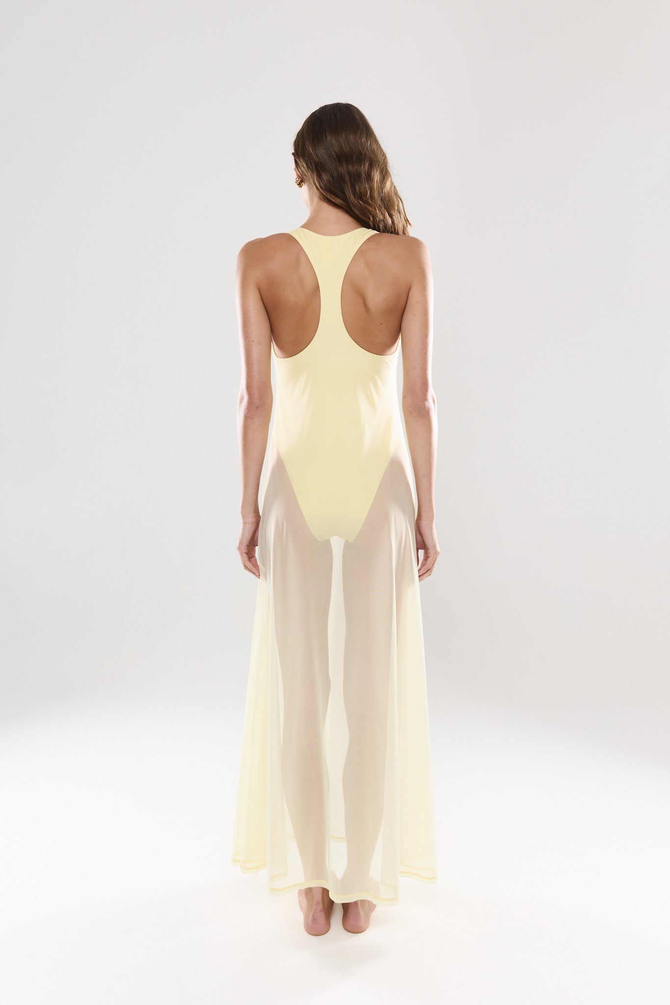 Saint Tropezianne Sheer Dress | Lemon
