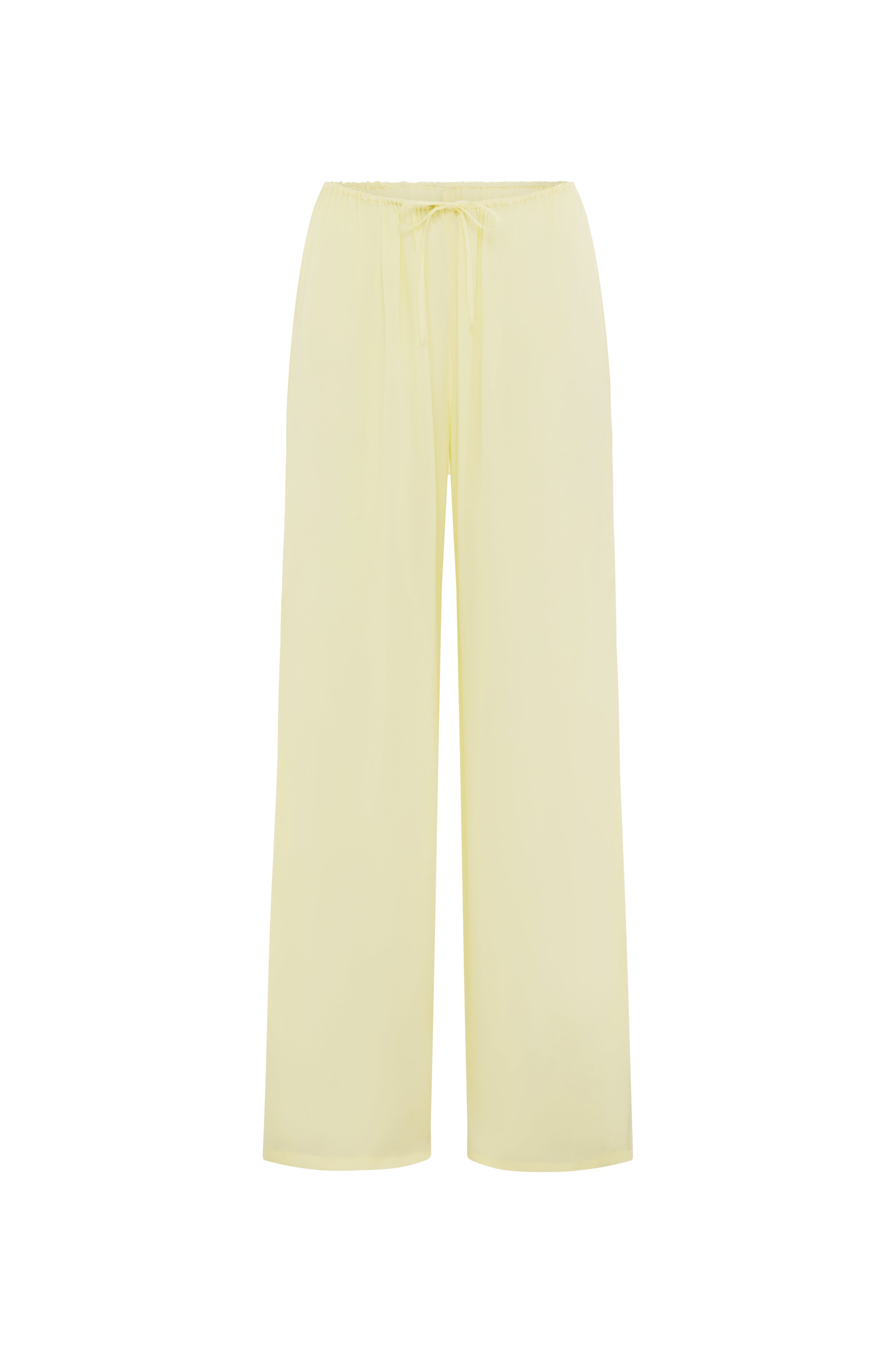 Provence Silk Lounge Pant | Lemon